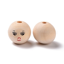 Набивные деревянные европейские бусины&nbsp;WOOD-C001-03A-03