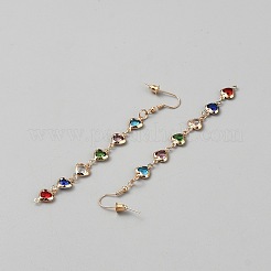 Латунь болтающийся серьги&nbsp;EJEW-WH0004-196