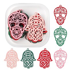 36 шт. 2 стильных филигранных подвески из нержавеющей стали 430 STAS-LS0001-83