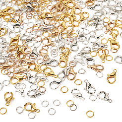 400 шт. 4 цвета сплава застежки-клешни омара&nbsp;FIND-TA0008-94