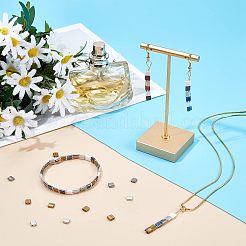 240шт 6 цвета гальванических стеклянных бусин SEED-NB0001-22