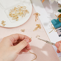 14шт 7 стиля латунные микропаве прозрачные подвески с кубическим цирконием&nbsp;KK-HS0014-93