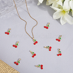 12шт латунные эмалированные подвески KK-BBC0019-47