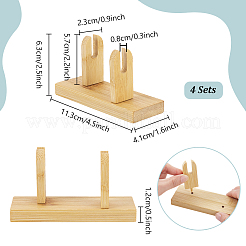 Деревянные складные веерные стенды&nbsp;LS-DIY-WH0899-323