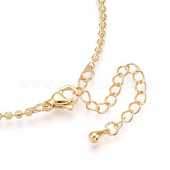 Изготовление ожерелья из текстурированной латунной цепочки толщиной 2 мм KK-N258-21G