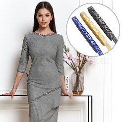 3 рулон двухцветной полиэстеровой цветочной ленты&nbsp;OCOR-HY0001-09A