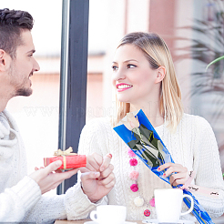 210шт 7 цвета пластиковая упаковка для цветочных букетов&nbsp;AJEW-CP0005-28