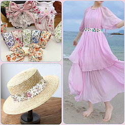 1 рулон односторонних печатных полиэстеровых репсовых лент SRIB-CY0001-12A