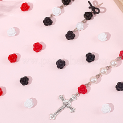 150шт 3 цвета непрозрачных бусин из смолы CRES-SC0003-12