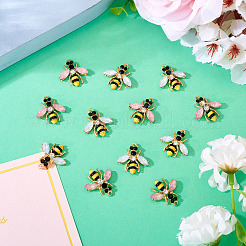 20шт 2 цвета сплава эмалевые подвески FIND-TA0008-02