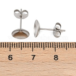 Фурнитура для сережек-гвоздиков из нержавеющей стали 304 STAS-D389-03E-P