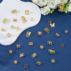 180 шт. 6 стиля железные и сплавные дреды бусины украшение для волос&nbsp;FIND-SC0020-47