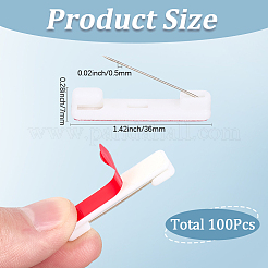 100шт пластиковая фурнитура для броши JEWB-SC0001-63