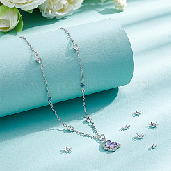 12 шт. оправа для когтей из стерлингового серебра со стразами&nbsp;STER-BC0003-82