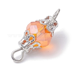 Стекло смешанного цвета с железным соединительным звеном&nbsp;PALLOY-JF02642-03