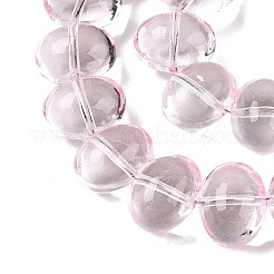 Прозрачные стеклянные бусины гальваническим пряди&nbsp;EGLA-N012-06F