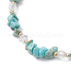 Браслеты из натурального хаулита с бусинами для женщин&nbsp;BJEW-JB11742-04