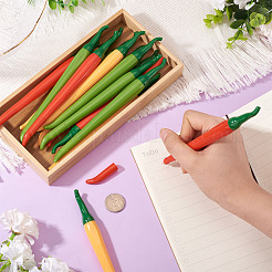 15 шт. 3-цветная пластиковая гелевая ручка в форме перца&nbsp;AJEW-TA0002-43