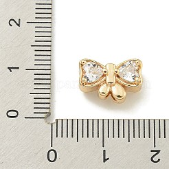 Реечное покрытие латунь микро паве кубический цирконий шарик KK-K386-19G