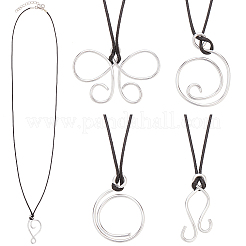 Алюминиевые ожерелья с подвесками&nbsp;NJEW-NB00001