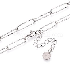 Не тускнеющая цепочка-скрепка из нержавеющей стали 304 BJEW-B072-01P