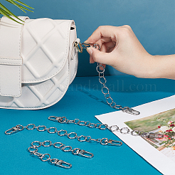 4 шт. цепи для ремня из железа и нержавеющей стали 304 HJEW-PH0001-34