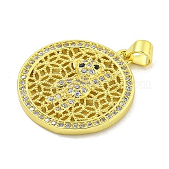 Покрытие стойки латунь микропаве прозрачные подвески из кубического циркония KK-B091-47G