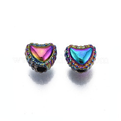 Бусины из сплава цвета радуги PALLOY-S180-341