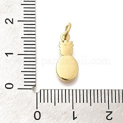 Настоящие 18-каратные позолоченные латунные эмалевые подвески&nbsp;KK-L225-001G-01