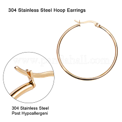 Серьги-кольца из нержавеющей стали 304&nbsp;EJEW-PH0002-02