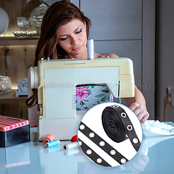 8~9 ярд тесьмы из искусственной кожи для штор на крючки DIY-DC0003-17