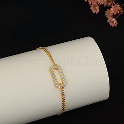 Латунные кабельные цепи браслеты&nbsp;FU3607-1