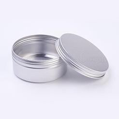 Круглые алюминиевые жестяные банки&nbsp;CON-WH0010-02P-100ml