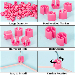 250 шт пустые пластиковые маркеры для одежды цветные бирки KY-CP0001-07