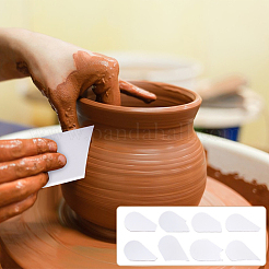 8 шт. 8 стиля акриловой глины клиновидная доска DIY-FG0008-21