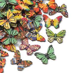 Набивные деревянные пуговицы WOOD-CJC0007-01