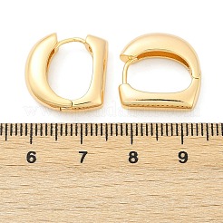 D-образные серьги-кольца из латуни EJEW-Q016-17G