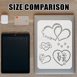 Пластиковые выдолбленные шаблоны трафаретов для рисования DIY-WH0396-819