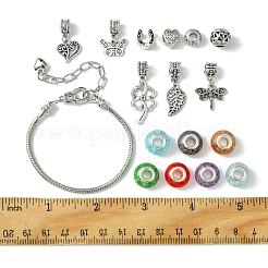 Наборы для изготовления браслетов в европейском стиле из сплава и латуни на тему сада своими руками DIY-FS0007-26