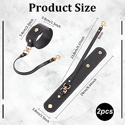 2 шт. многофункциональный ремешок для перчаток из искусственной кожи FIND-MA0001-06A