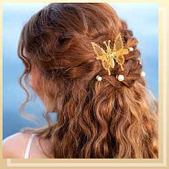 12 шт. заколки для волос из сплава кожи аллигатора для женщин&nbsp;OHAR-SP0001-06G