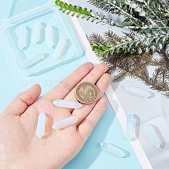 12 шт. граненые опаловые двухконечные наконечники G-OC0003-66