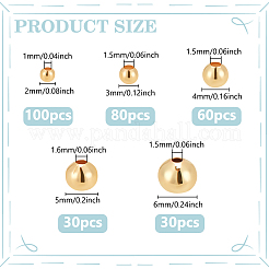 300 шт. 5 латунных бусины для самостоятельного изготовления&nbsp;FIND-WR0011-99