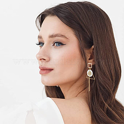 20 шт. полые квадратные латунные серьги-гвоздики KK-BBC0012-85