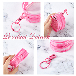 7 шт. 7-х цветные овальные прозрачные упаковочные пакеты из ПВХ DIY-FH0007-66