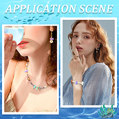 84шт 14 цвета прозрачные окрашенные распылением стеклянные бусины&nbsp;GLAA-SC0002-87