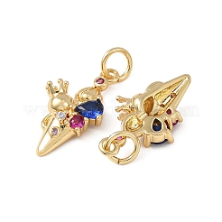 Латунные микро проложить кубического циркония подвески&nbsp;KK-C143-04G