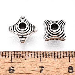 Сплавочные овальные бусины тибетского стиля &nbsp;TIBE-N013-06AS