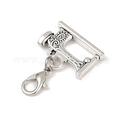 9 шт. 9 стиля швейных инструментов тибетский стиль сплав подвесные украшения&nbsp;HJEW-JM03581