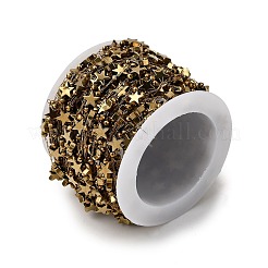 Цепи ручной работы из нержавеющей стали 304 с немагнитными гематитовыми бусинами в форме звезд CHS-L032-17G-01